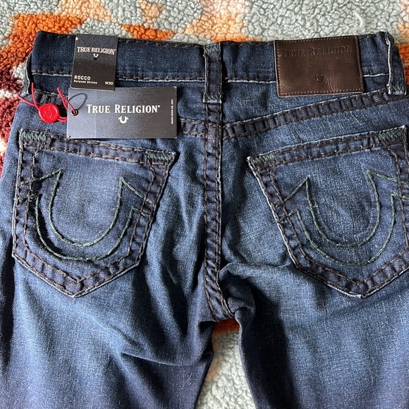 Band New Original Tags, True Religion Rocco Relaxed Skinny, Size 30 W - Picture 6 of 9